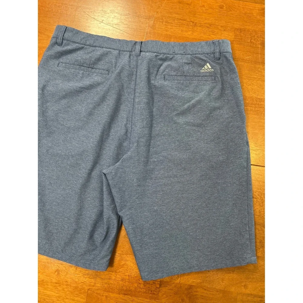 Adidas Golf Shorts Mens 38 Blue Ultimate360 Heathered Performance